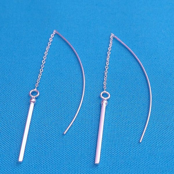 Sterling Silver Contemporary Threader Earrings