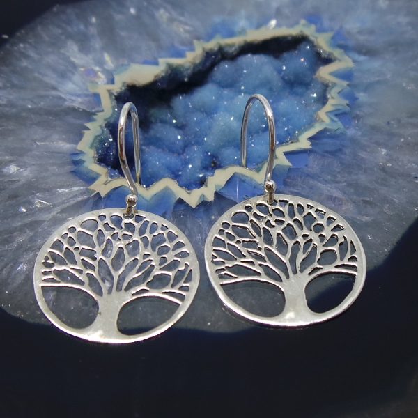 Classic, Sterling Silver, Tree of Life Earrings