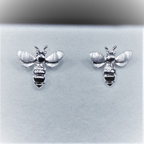 Trending Sterling Silver Bee Stud Earrings