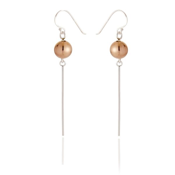 Magical Marci Rose Gold and Silver Drop Earrings